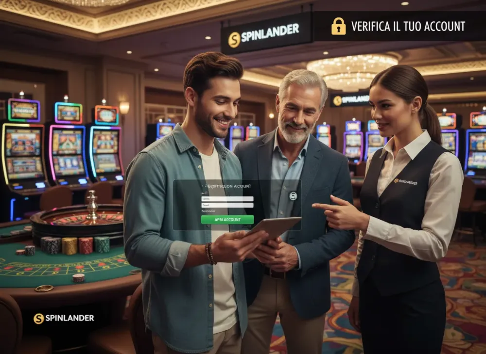 Spinlander registrazione come aprire e verificare l'account